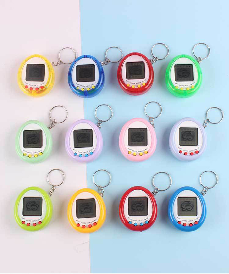1Pcs 90S Nostalgic Tamagotchi Electronic Pets Console Kid’s Toy Portable Keyring Funny Virtual Cyber Toy Christmas New Year Gift