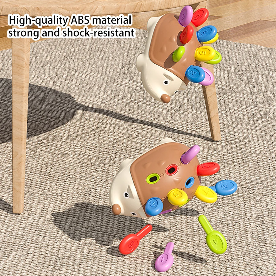 Montessori ouriço brinquedos bebê concentração treinamento educação brinquedos motor fino sensorial brinquedo educativo para crianças presentes de aniversário