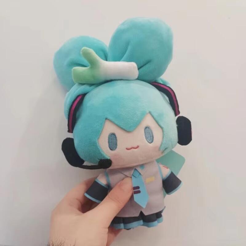 15cm hatsune miku kawaii q versão figura boneca de pelúcia anime periférico pelúcia brinquedo coleção modelo ornamento brinquedo meninas presente