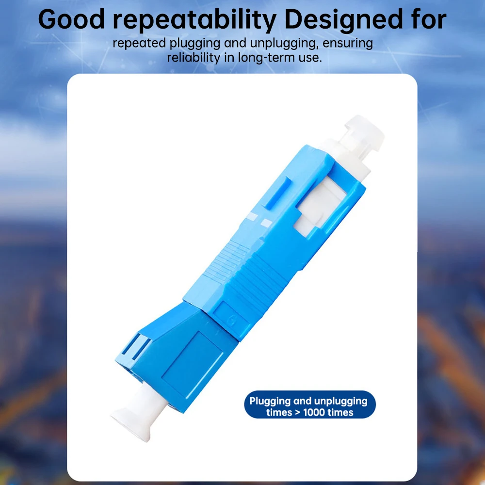 ZoeRax SC/UPC-Stecker auf LC/UPC-Buchse, Glasfaser-Stecker, FTTH-Singlemode-Adapter für Visual Fault Locator, optischer Leistungsmesser