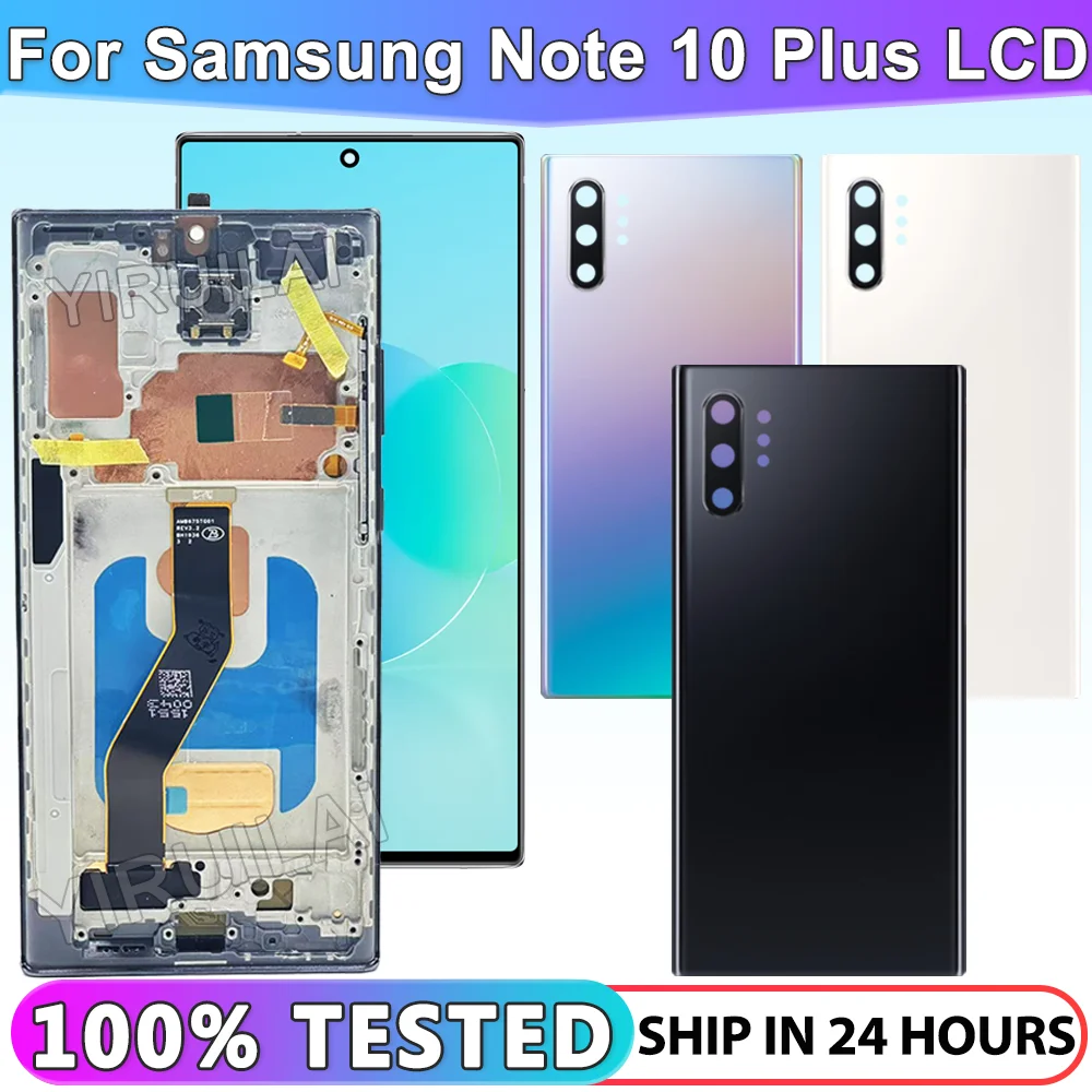 TFT Note 10 Plus Display mit Rahmen für Samsung Galaxy Note 10+ N975F N975F/DS LCD Display Touch Screen Montage Teile
