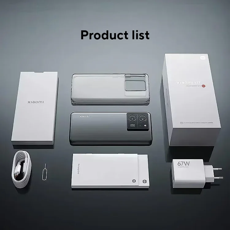 Algemene versie Xiaomi 13T 5G-smartphone 144 Hz AMOLED-display 67 W opladen 50 MP Leica-camera IP68 Water MTK Afmeting 8200 Ultra