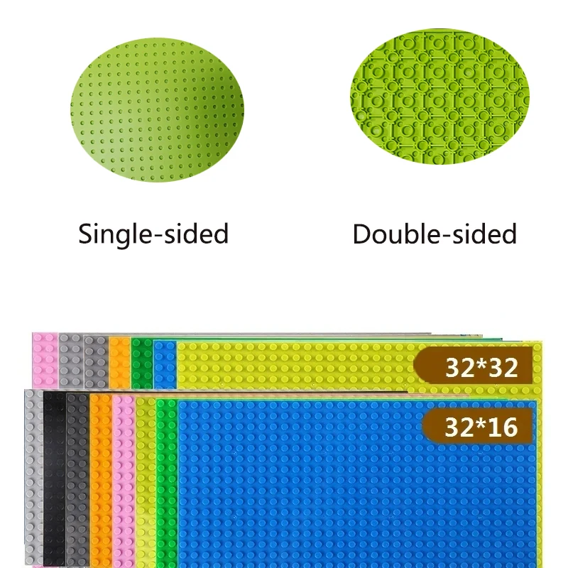 Single Double Sided 32x32 16x16 16x32 Dots Classic Base Plates Blocks DIY Small Size Bricks Baseplates Construction Building Toy
