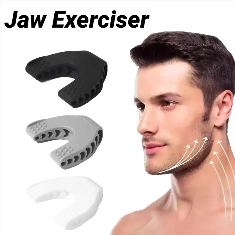 Nuovo Esercitatore per la mascella facciale a forma di U e Jawline tonificante per il collo per uomini e donne Livelli di resistenza per l'allenamento dei muscoli del viso Riduttore del doppio mento