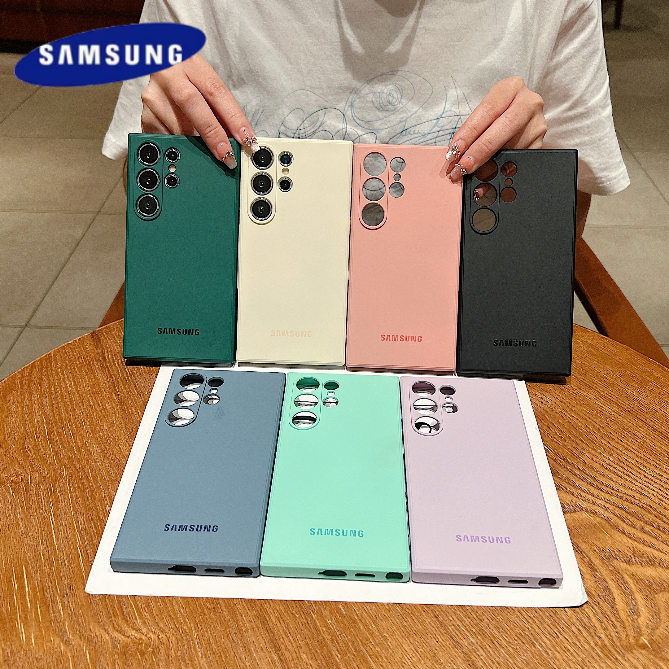 Original Liquid Silicone Soft Case Samsung Galaxy S25 Ultra S24 S23 Plus S22 Pro S21 FE 5G Official Shockproof Protection Cover