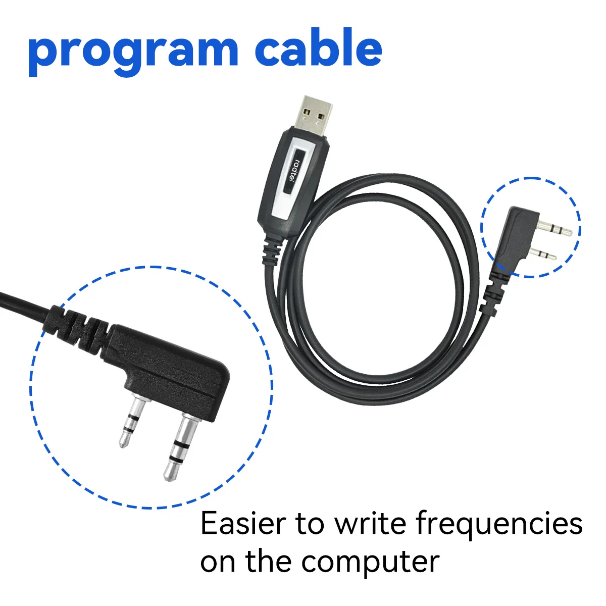 Kabel programujący Radtel do Radtel RT-4D RT-900 RT-470x RT-860 RT-4D RT-890 RT-900 RT-920 Walkie Talkie do Baofeng UV-5R K5