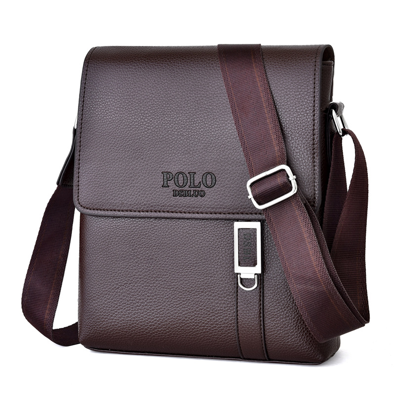 Bandolera de cuero para hombre de negocios, bolso cruzado para niño, maletín de lujo de diseñador, bolsos de mensajero, bolsos de regalo para hombre