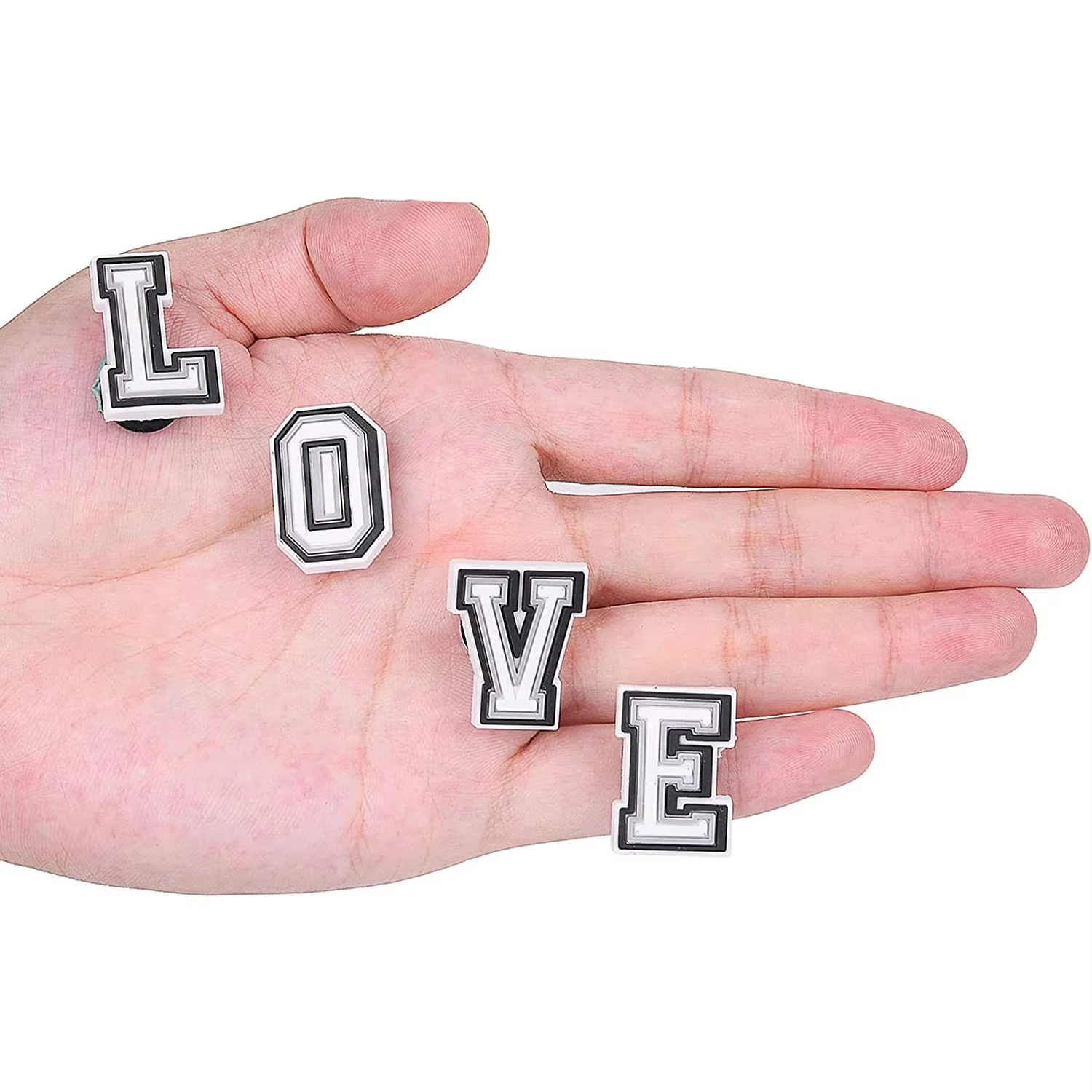 39/78Pcs Alphabet Letter Series Shoe Charms For Croc DIY Decoration Premium Quality Popular Charms Accessories for Beach Bag