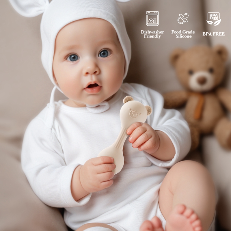 Bébé musique Rattle jouet sans Bisphénol a silicone teether mobile berceau poussette berceau jouet bébé sensoriel jouet éducatif cadeau de naissance