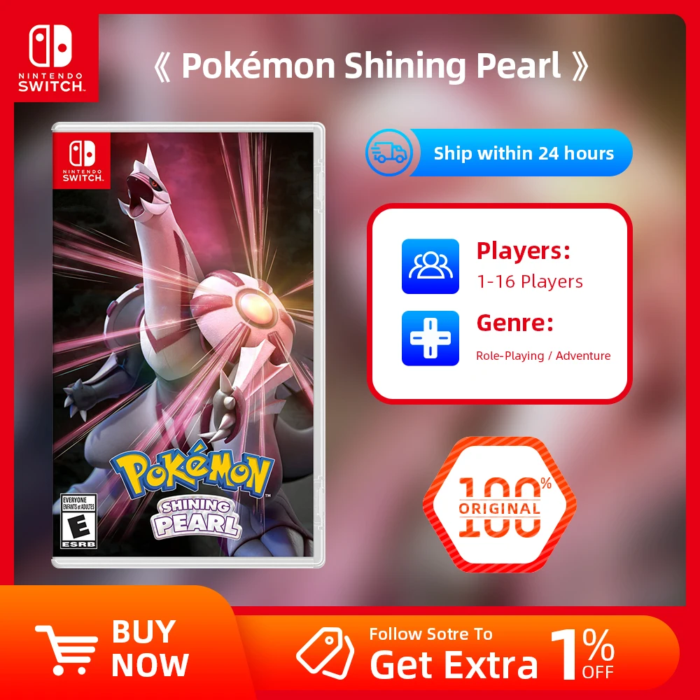 Pokemon Shining Pearl Nintendo Switch Игра игровые предложения 100% официальная Оригинальная карта физических игр жанр приключений для Switch OLED Lite