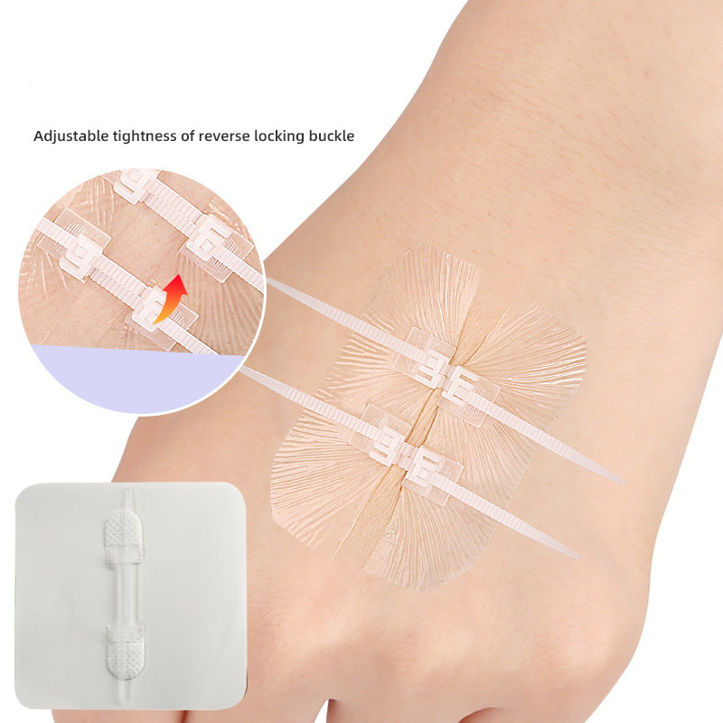Zipper Band-aid Painless Wound Closure Device Suture-free Wound Dressing Patches Zip Suture Reducer Band Aid