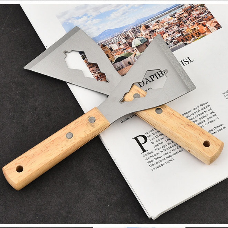 Multi-functional Shovel Long Handle Shovel Thickened Stainless Steel Kitchen Cleaning Tool Household Shovel for Scraping Dust