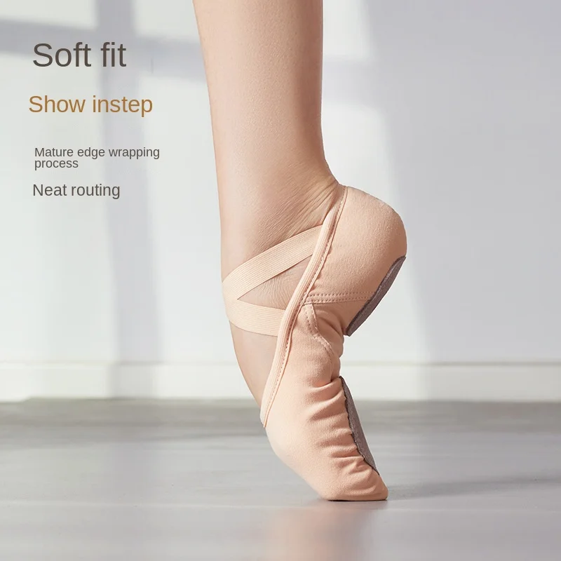 ใหม่ผ้ายืดหยุ่นรองเท้าเต้นรํา Soft-Soled บัลเล่ต์ Cat Claw รองเท้าสาวผู้ใหญ่เต้นรําโยคะชายและหญิงยิมนาสติกลีลารองเท้า
