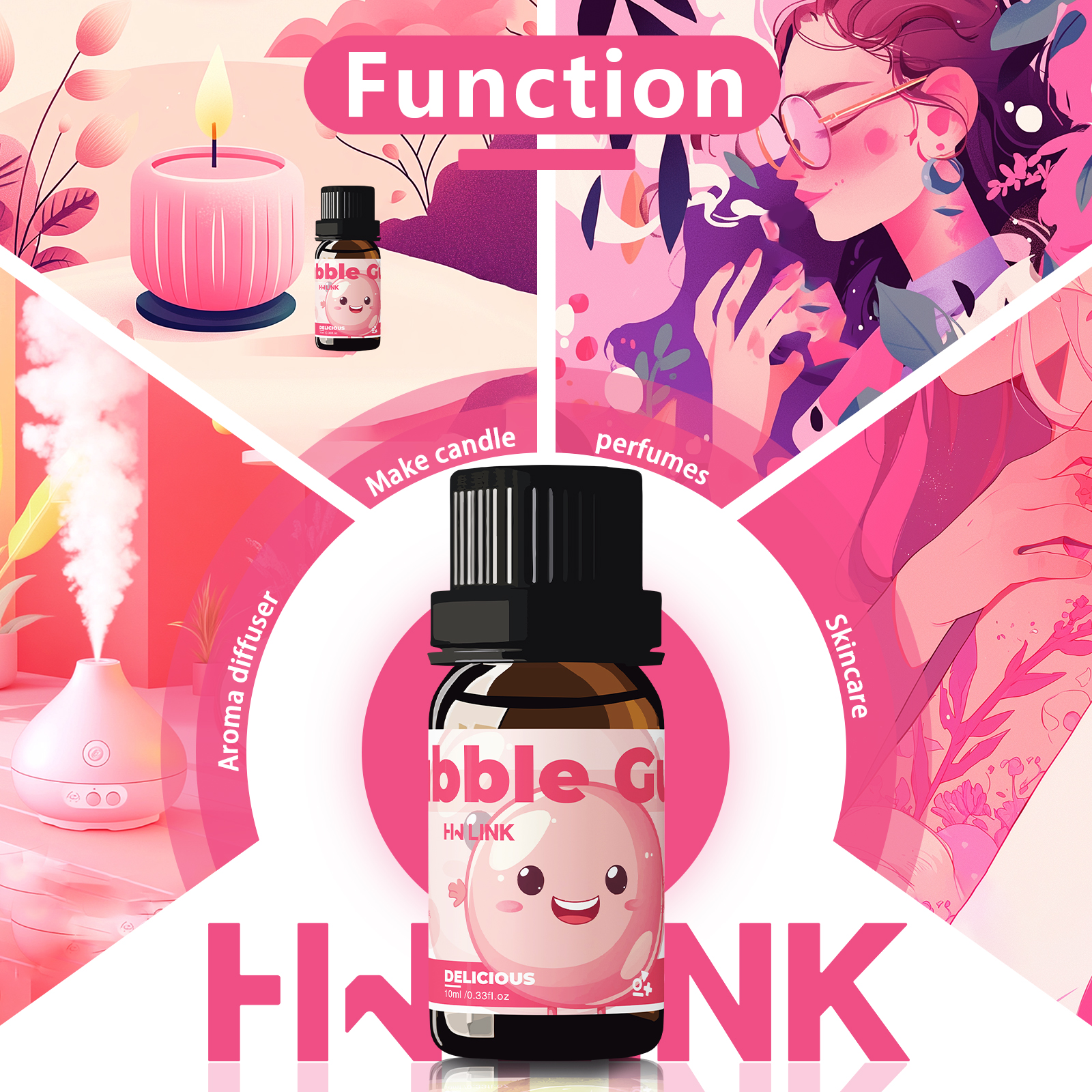 10 ml Kaugummi, ätherische Öle, Parfüme, Hautpflege, Körperöl, Kerzenherstellung, Aromatherapie, Luftbefeuchter, Geschenke, Auto-Lufterfrischer