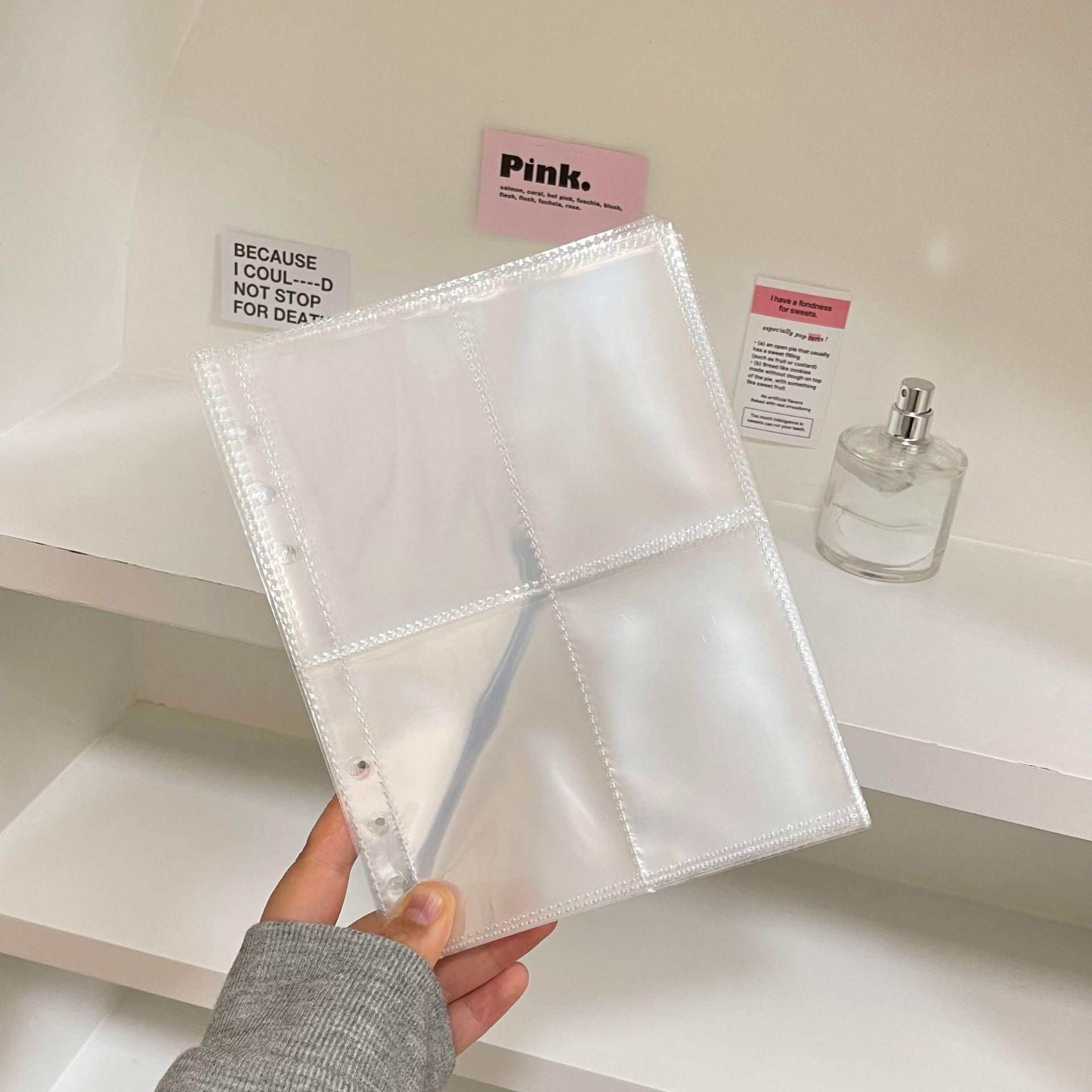 Álbum de fotos a laser, 3 polegadas, 5 polegadas, suporte para cartões fotográficos, pasta a5, recarga, bolsos, mangas, diário, álbum, mangas internas, com 10 peças