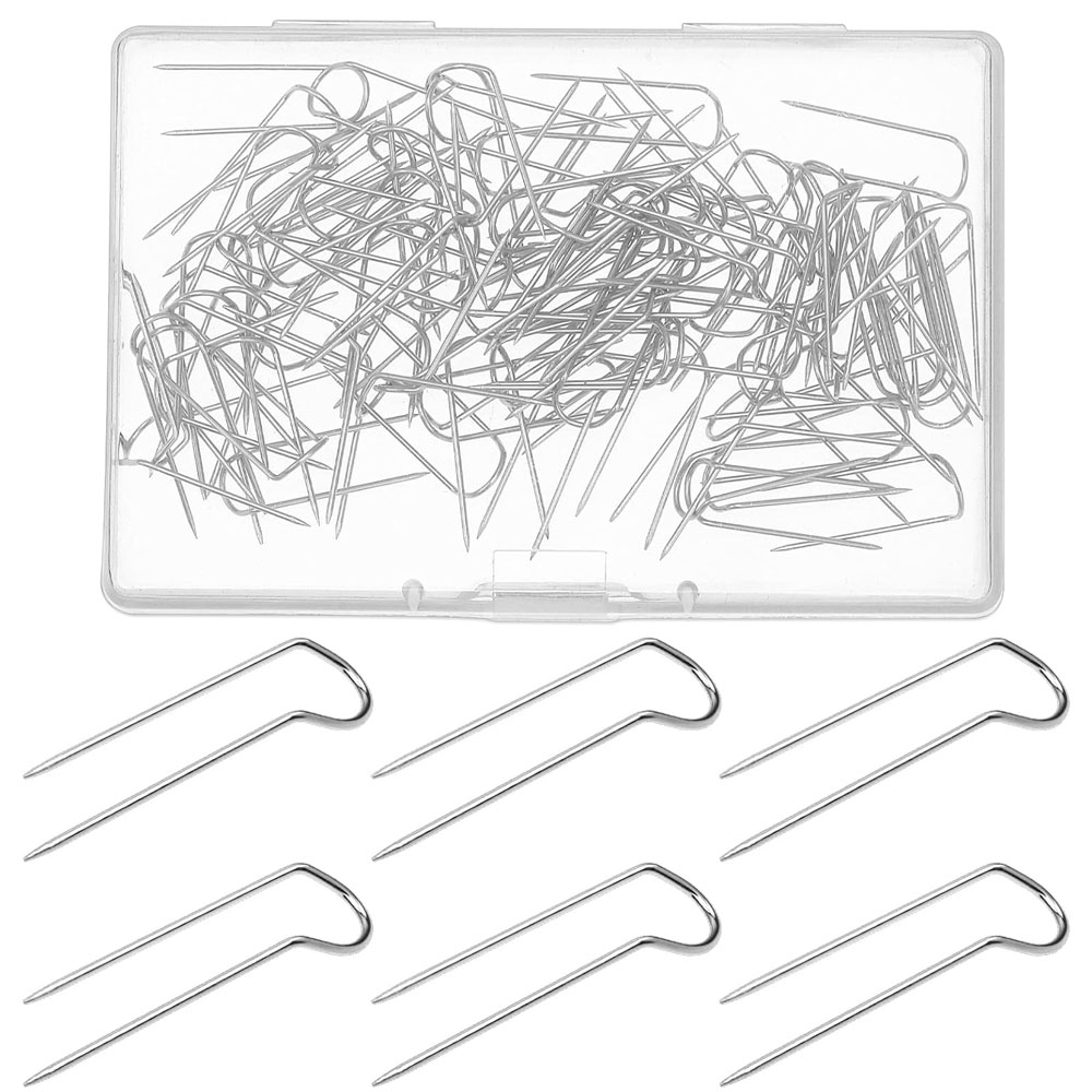 100 шт. U-образные булавки для шитья, блокирующие булавки для рукоделия, булавки для квилтинга, многофункциональные булавки, булавки для вилок для шитья, сделай сам, изготовление ювелирных изделий