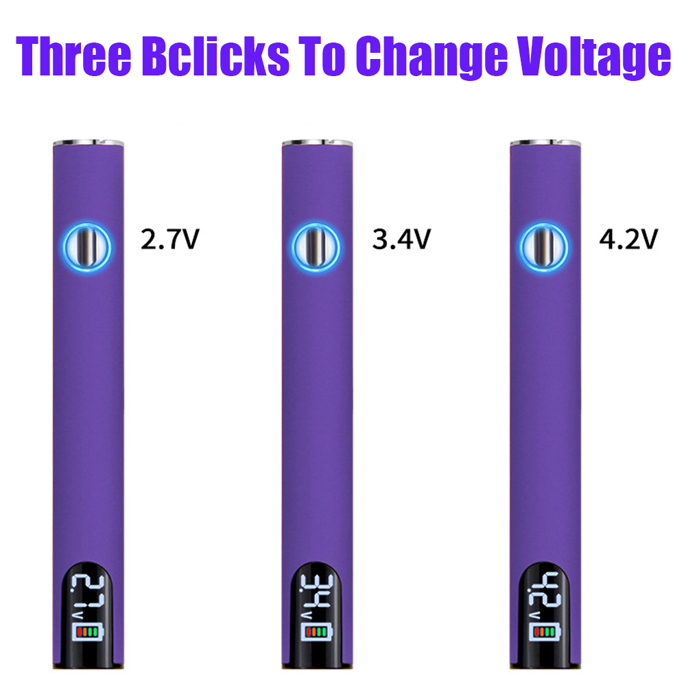 510 ด้าย MINI ชุดบัดกรีเหล็ก 3 เกียร์ปรับแรงดันไฟฟ้า 650mAh แบตเตอรี่รถเข็นปากกาสมาร์ทปากกาชุดเครื่องมือเชื่อมปากกา
