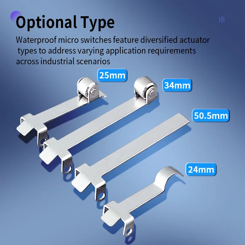 ZHICAN IP67 waterproof micro switch small limit switch 5L1B-1M/5L2A/5L3-3M one open one closed with wire roller button switch
