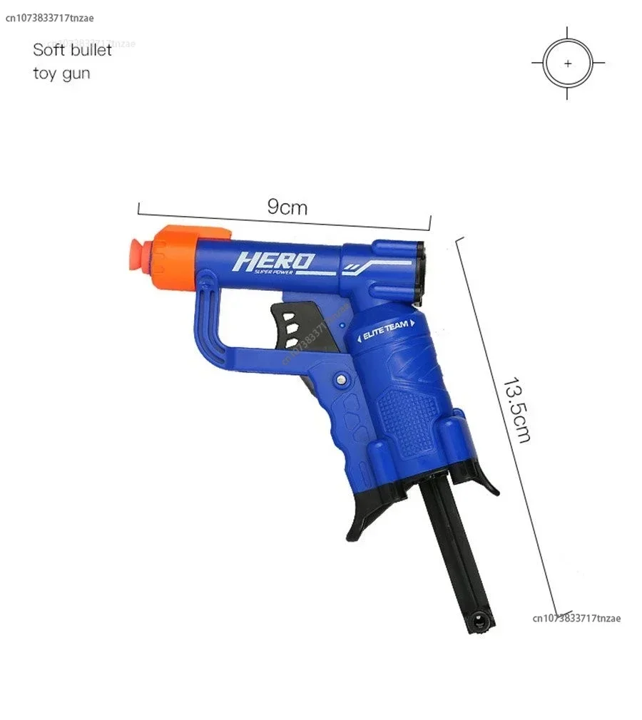 2024 ใหม่ล่าสุด Mini Bullet Gun คู่มือการใช้งานชุดสําหรับ Nerf กระสุนของเล่นปืนพกเด็ก Dart Ball ปืนของเล่นคริสต์มาสของขวัญ