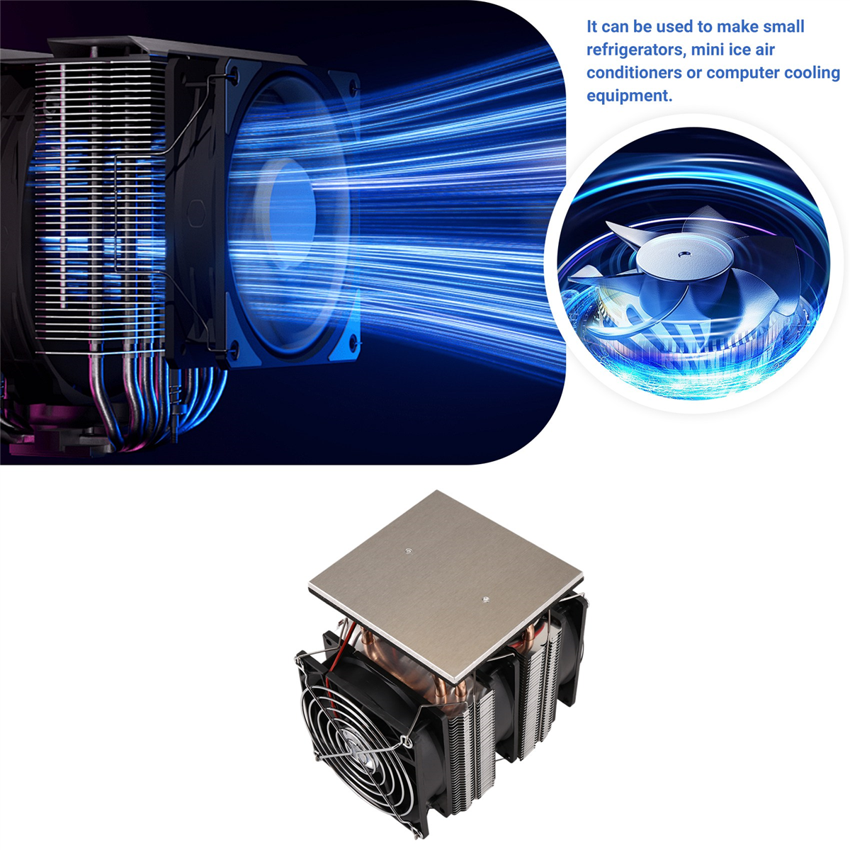 BABQ 12V 120W Semiconductor เครื่องทําความเย็น Board ตู้เย็นเครื่องทําความเย็น Board High-Power เสริมคอมพิวเตอร์ Cooling Board