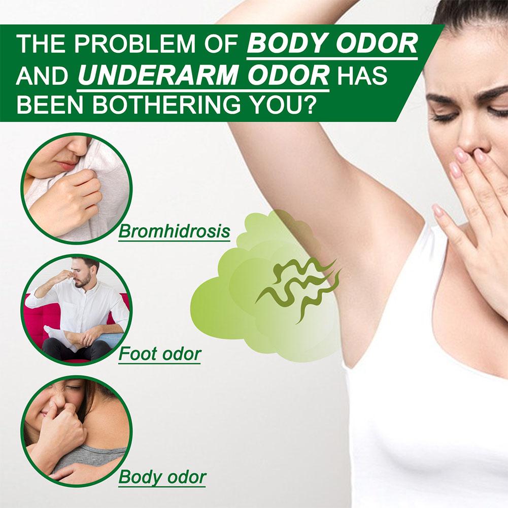 Creme de remoção de odor de axilas, cheiro mau, remoção de suor para homens e mulheres, refrescante, aroma duradouro, desodorante para cuidados com a pele