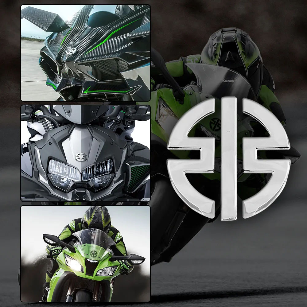 Adesivos com logotipo de motocicleta 3D, emblema, decalques, roda de tanque para Kawasaki NINJA Z800 Z900 Z650