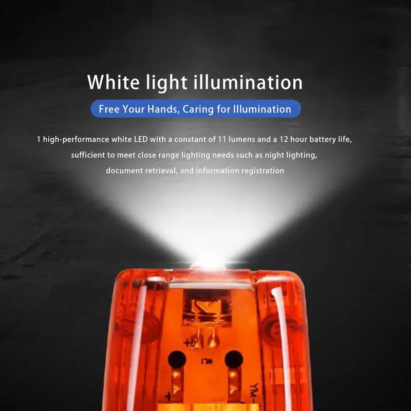 LED Red Blue Shoulder Warning Light Clip Light Sanitation Worker Safety Patrol Alarm Flash Signal Strobe Lamp USB rechargeable