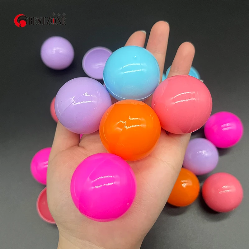 Bộ 50 Diameter38MM 1.49Inch Nhựa Nhiều Màu Sắc Bất Ngờ Bóng Đồ Chơi Viên Trống Vỏ Trứng Có Thể Mở Hộp Cho Máy Bán Hàng Tự Động Trẻ Em quà Tặng