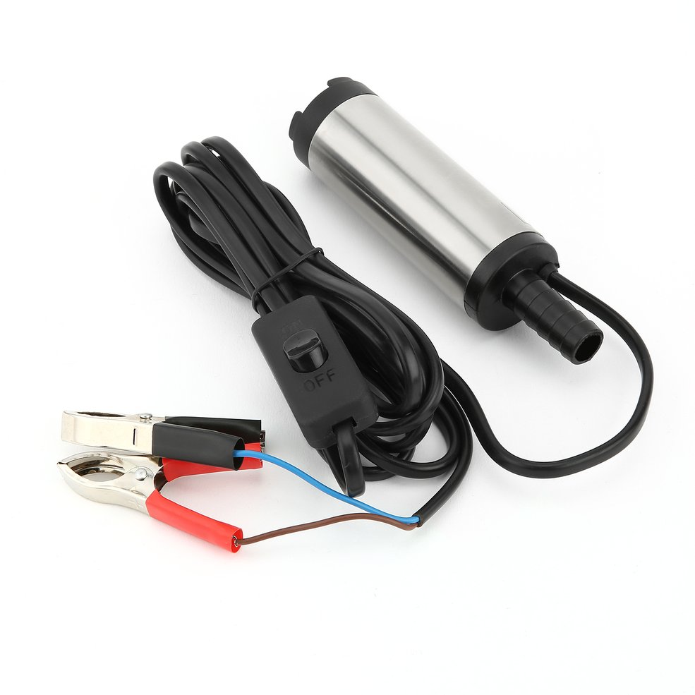 電気燃料移送ポンプ水油移送給油水中ポンプディーゼルウォーターポンプ 12V 24V 38 ミリメートル車バイク用