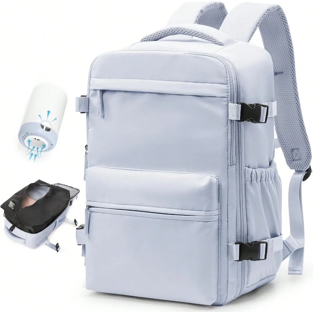 Vacuum Backpack Travel Bag for Men Large Capacity Backpack Business Laptop Backpack Women Men Expandable Backpack School Bag