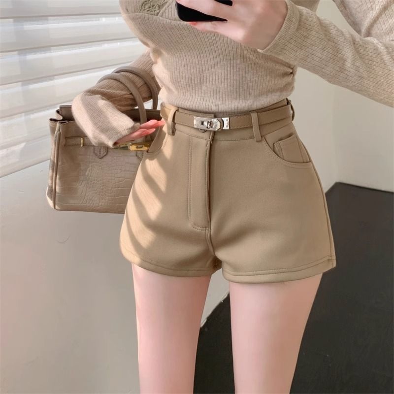 High Waist Legging orts Pure Color Slimming Casual Wear Outdoor Hot Pants Trendy Faionable Wide Leg Pants for Girls