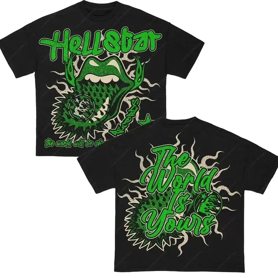 Gothic ฤดูร้อนใหม่ใหม่ Tapout TShirt ผู้หญิงบุรุษผ้าฝ้ายพิมพ์แขนสั้น Y2k Punk รอบคอ Retro Casual Niche unisex