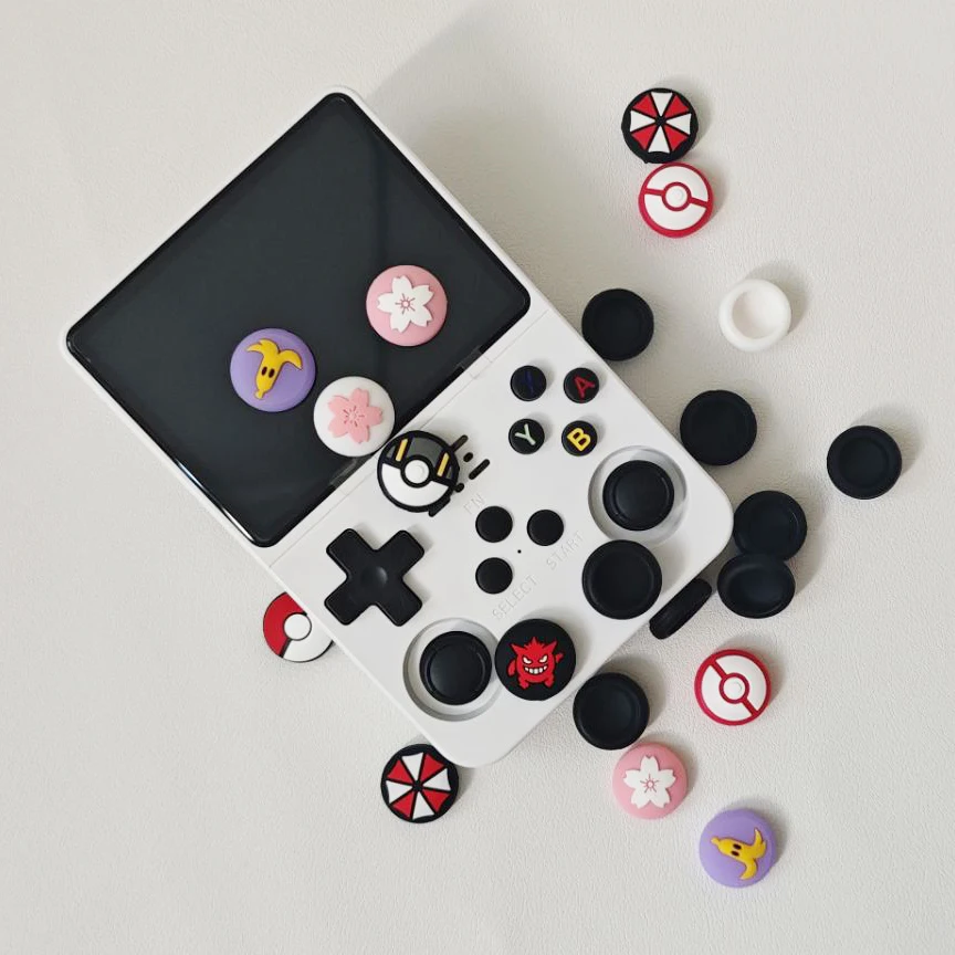 4pcs/lot Silicone Thumb Stick Caps Grip Analog Joystick Caps for R36S R35S R35 Plus Retroid Pocket 5 RG40XX H Game Accessories