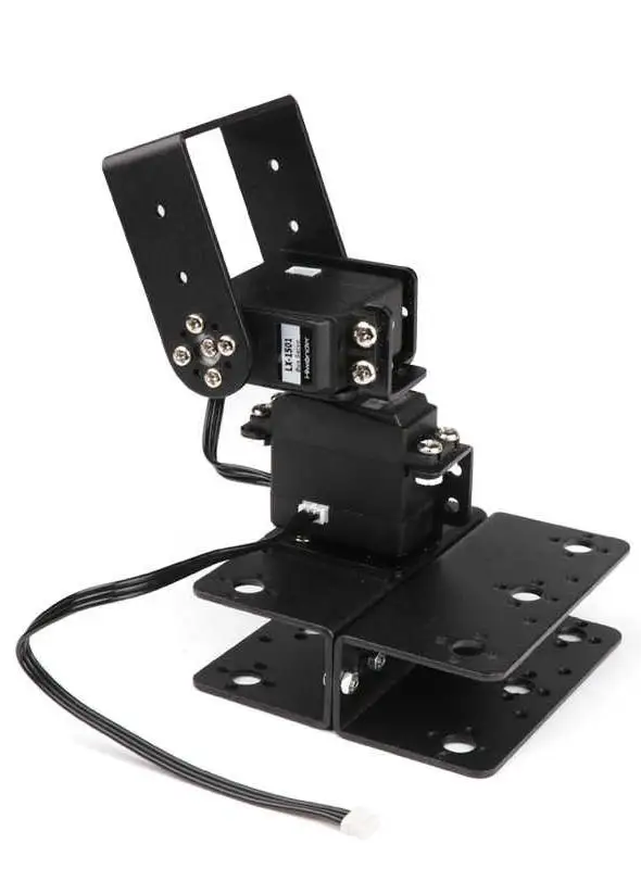 2 Dof Controleerbare Elektrische Pan/Tilt Manipulator Servo Horizontale Verticale Rotatie Robot Auto Voor Arduino Programmeerbare DIY Kit