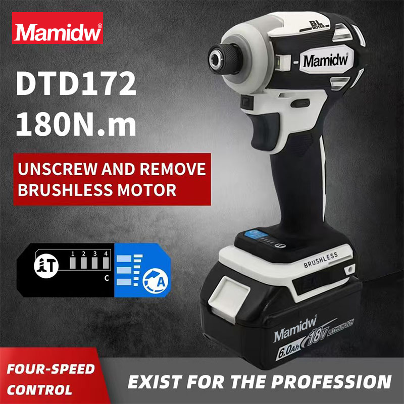 Mamidw DTD172 18V tournevis à percussion sans fil perceuse à percussion électrique sans brosse bois/volt/outils électriques en Mode T pour batterie Makita 18v