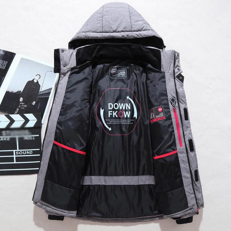 20 Graden Donsjack Mannelijke Winterparka 'S Heren Witte Eend Donsjack Met Capuchon Buiten Dikke Warme Gewatteerde Sneeuwjas Oversized M-4XL