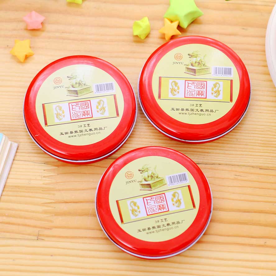 แสตมป์สีแดง Inkpad ลายนิ้วมือ Inkpad หมึก Pad Scrapbooking Inkpad สีสันแสตมป์ซีลตกแต่งลายนิ้วมือ Stencil การ์ด Makin