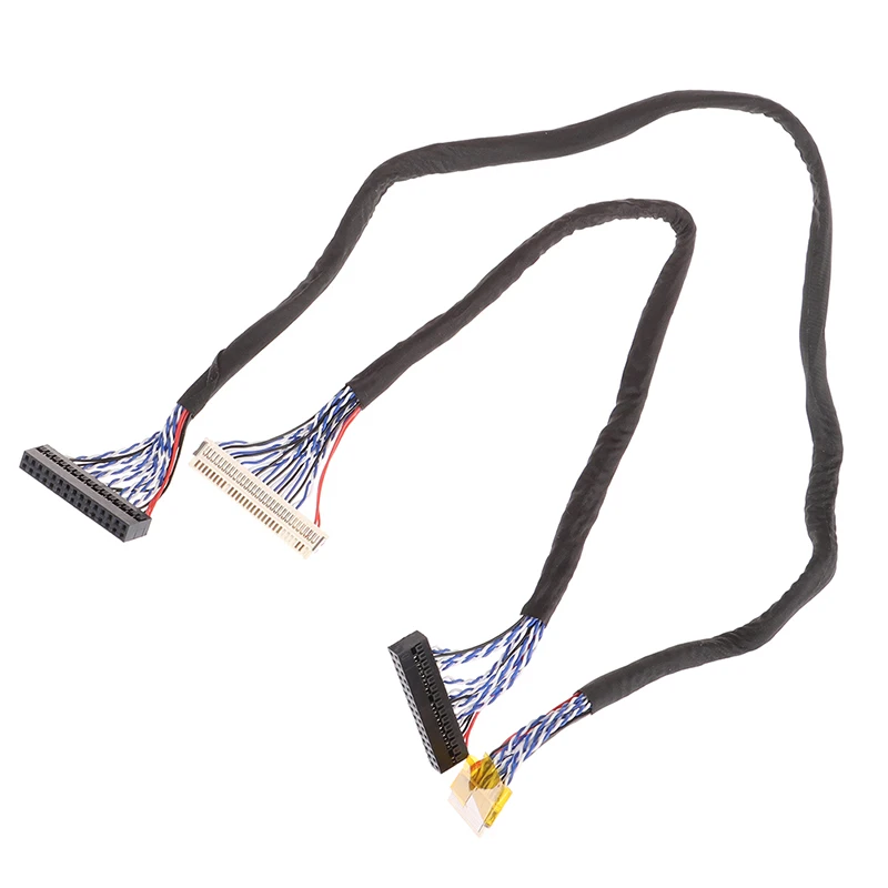 สายเคเบิล LVDS FIX-30P-S6 30pin คู่2 CH 6-bit สายคู่หน้าจอ LCD 6บิต