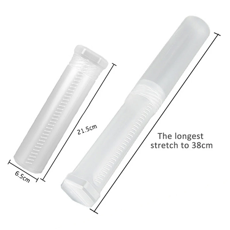1pc a forma di cilindro forniture per studenti portapenne portapenne portapenne regolabile portatile in PP trasparente