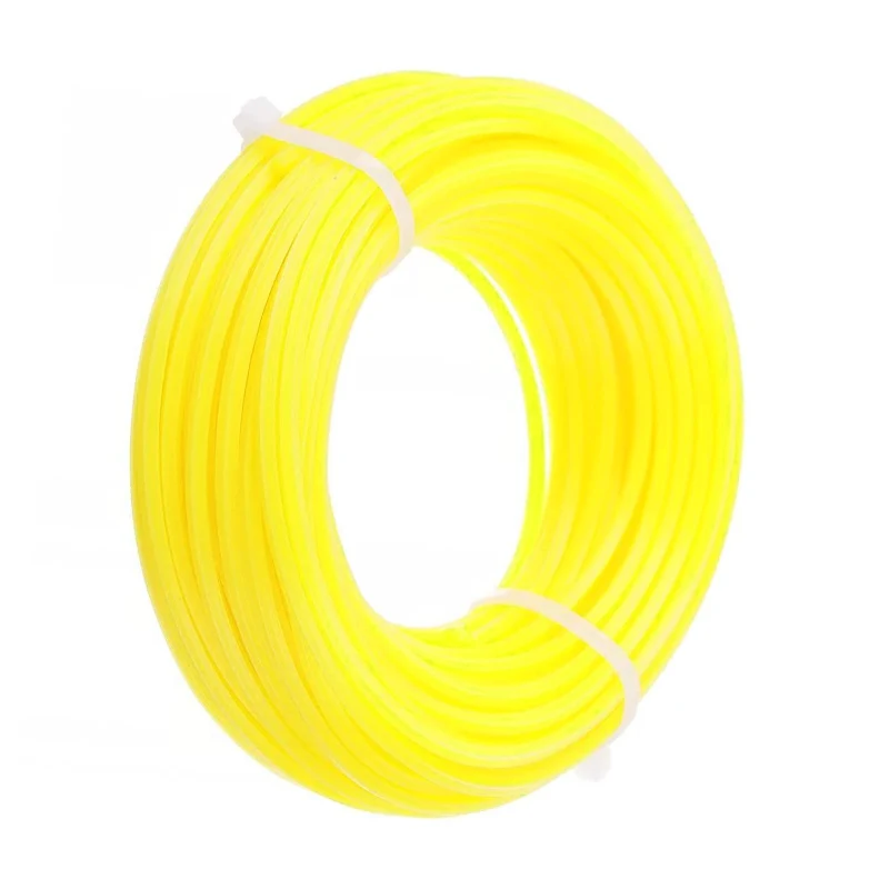 LUSQI-línea de corte de hierba hexagonal, cuerda de nailon para desbrozadora, cabezal de cuchilla de cortacésped, accesorio de carrete de corte, 15m/10m/5m x 3mm