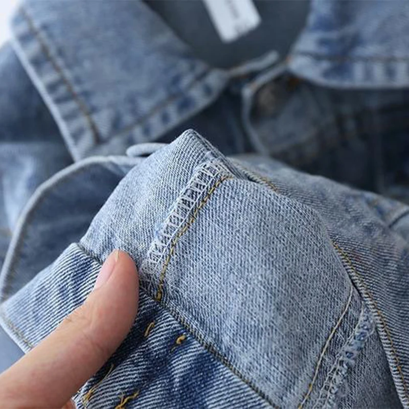 2023แฟชั่นการ์ตูนDaisy Denimแจ็คเก็ตสําหรับสาวเสื้อฤดูใบไม้ผลิฤดูใบไม้ร่วงเด็กOuterwearเด็กเสื้อลําลองเครื่องแต่งกาย2-7ปี