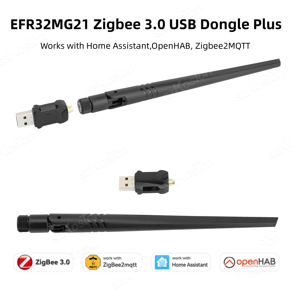 Zigbee 3.0 USB Dongle Plus E Беспроводной шлюз Zigbee Захват USB-интерфейса для EFR32MG21 Zigbee2MQTT Домашний помощник Open HAB
