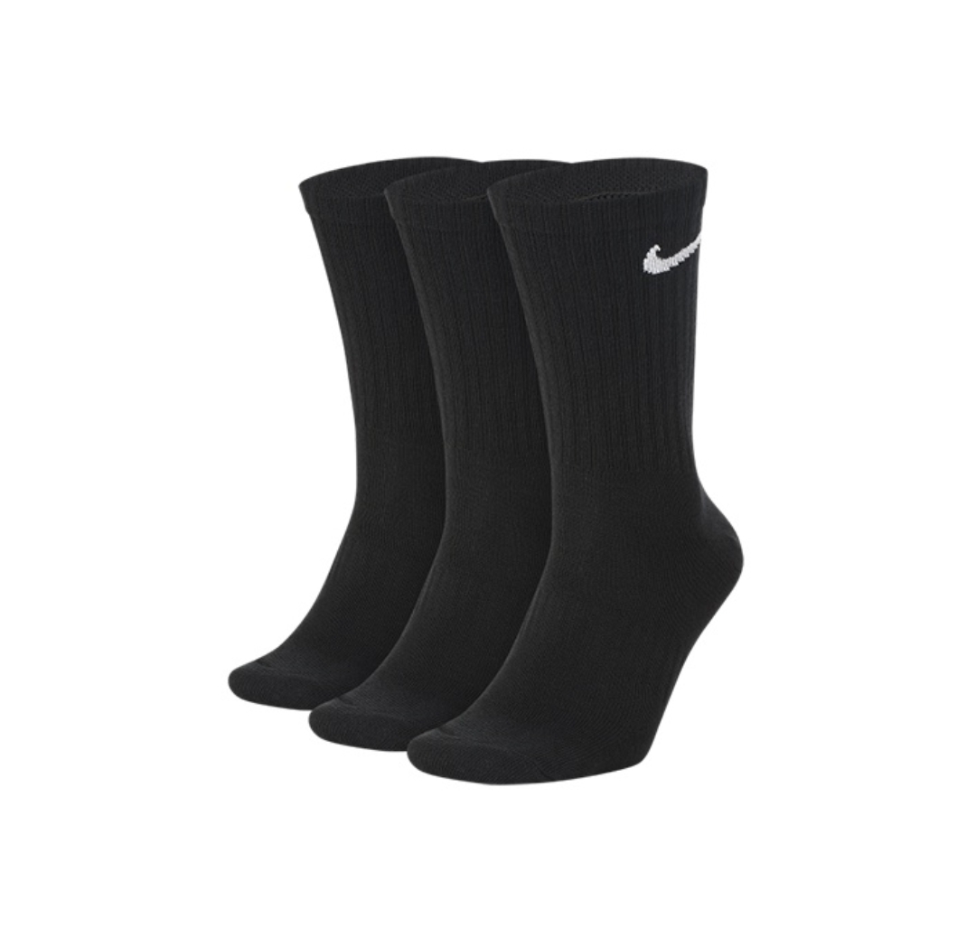 Nike Everyday Lightweightcrew Calcetines deportivos unisex para hombre y mujer 3 pares de medias para entrenamiento atlético S M L XL SX7676