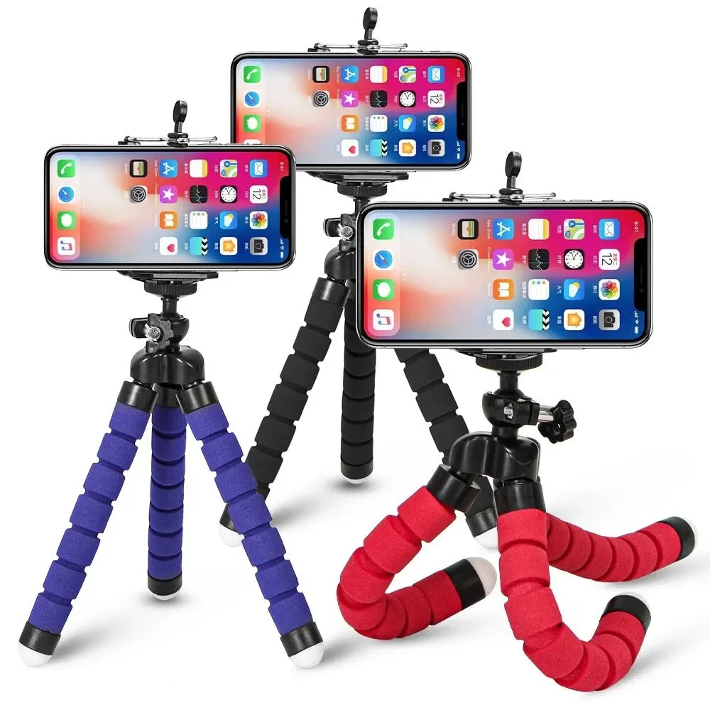 Trípode para teléfono móvil, soporte para cámara, Clip para Smartphone, monopié, trípode, pulpo, Mini trípode para teléfono