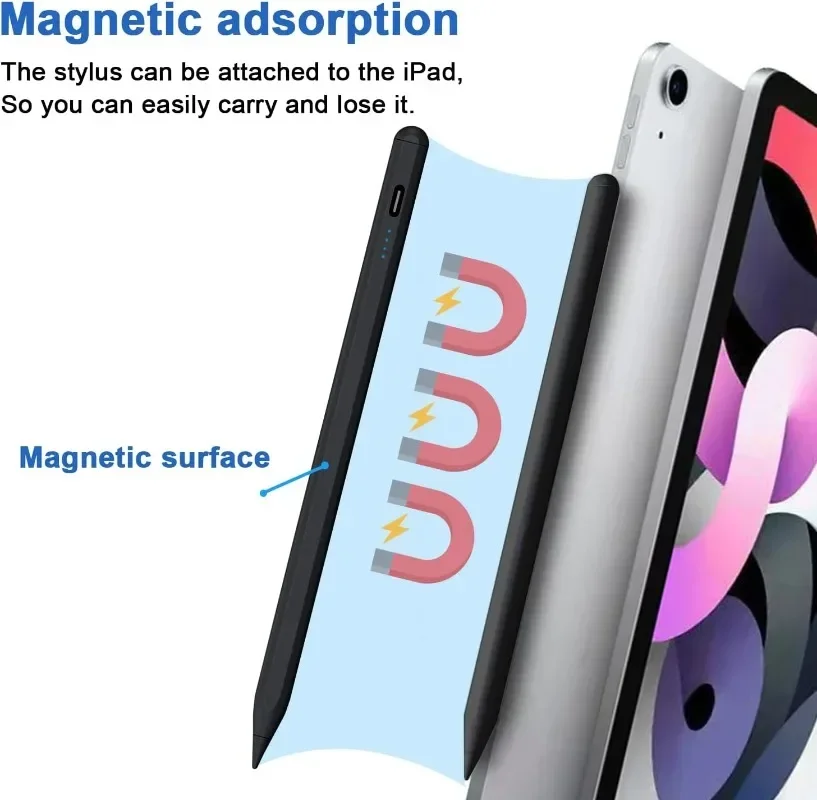 Bolígrafos ópticos para Samsung Galaxy Tab S9FE FE + S9 + S8 + S7 + S7FE S6lite A7 A8 A7lite y700 lápiz de sensibilidad de inclinación recargable para iPad
