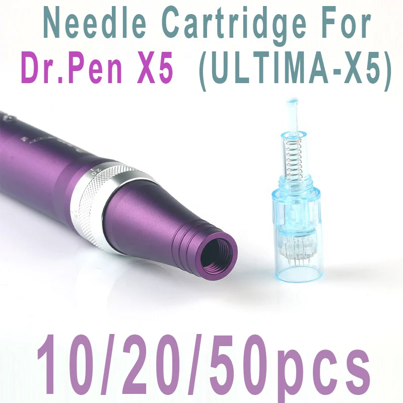 10/20/50pcs Dr.Pen X5 Cartridges Needle Derma Pen Face MTS Microneedling Mesotherapy Micro Needles 9 12 24 36 42pins Nano Round