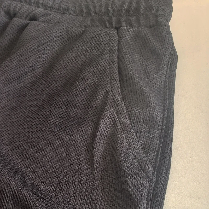 Summer thin mesh sports shorts men's breathable trend muscle fitness training three point pants running casual sports shorts