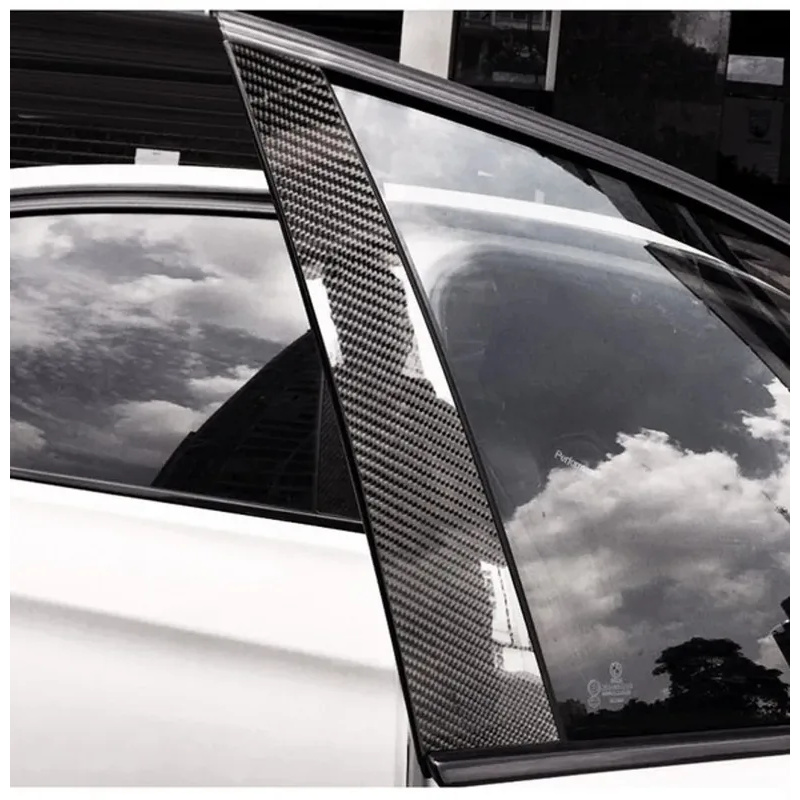 1-2pcs Nano Carbon Fiber Car Sticker Paste Protector Strip DIY Automotive Protective Film Auto Door Sill Side Anti Scratch Tape