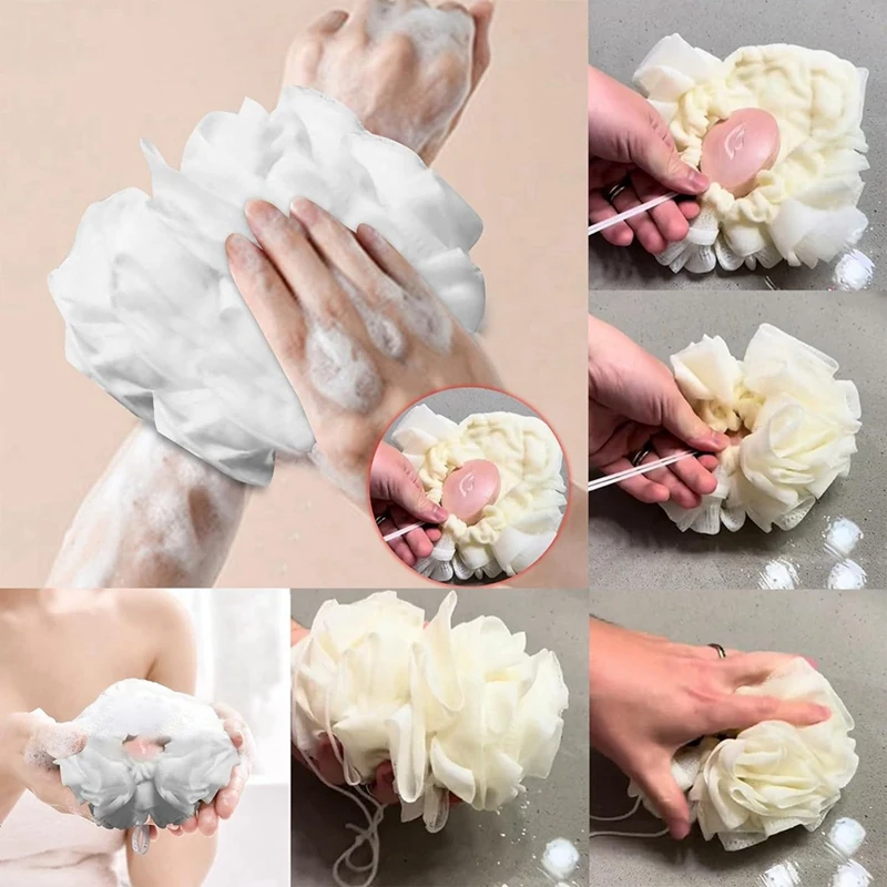 2-in-1 Bad Luffa schwamm, Peeling & sanftes Reinigungs bad Luffa, Dusche Luffa Schwamm, Doppel funktion Luffa