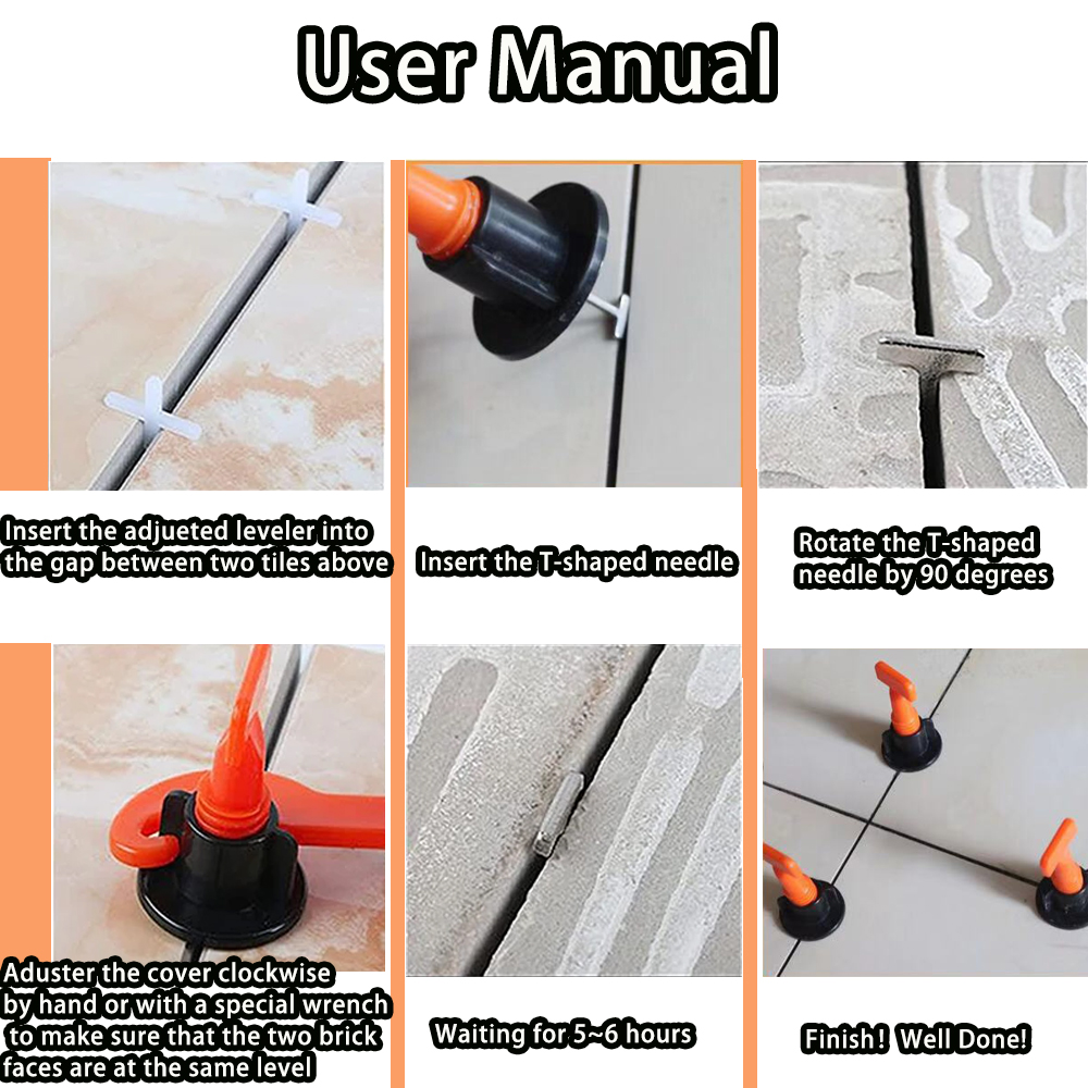 Système de nivellement de carrelage de sol, Clips, ensemble d'outils de Construction, ajusteur de nivellement de carrelage, pose de mur, outils manuels, localisateur d'entretoises, 11 à 120 pièces